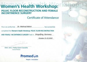 Pelvic Floor Reconstruction and Female Incontinence Surgery