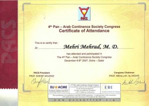 The 4th Arab Continence Society Meeting